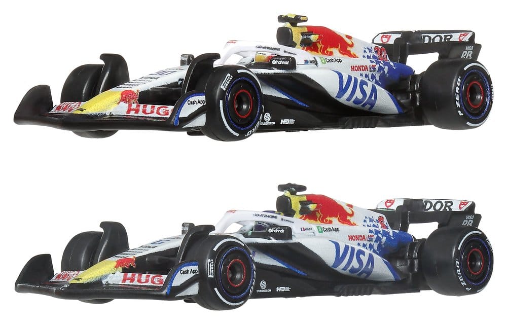 Formule 1 Hot Wheels Premium pack de 2 véhicules Die-Cast 1:64 Team Visa Cash App Racing Bulls