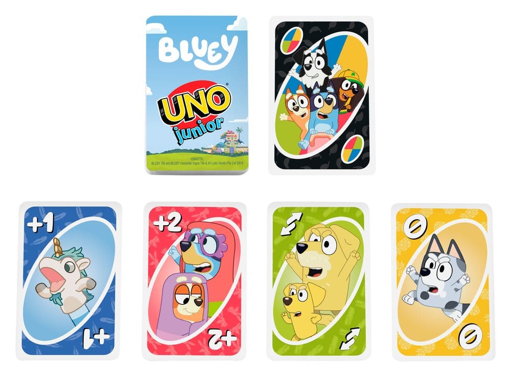 Bluey UNO Junior Jeu de cartes