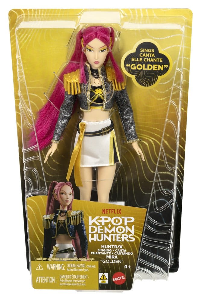 KPop Demon Hunters poupée chantante Huntrix Mira (Golden)