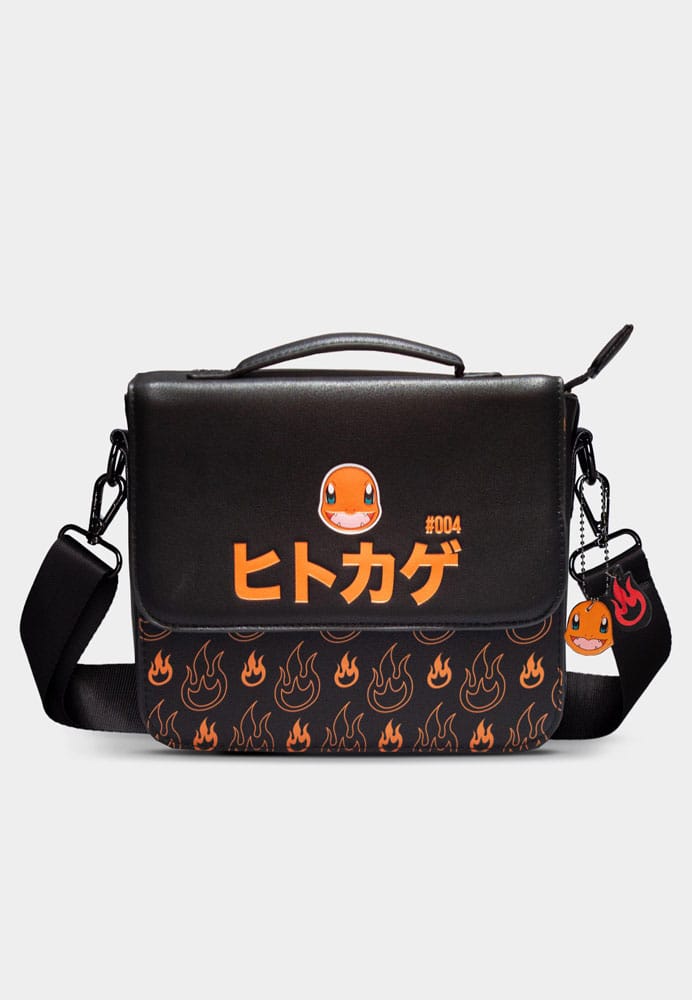 Pokemon sac à bandoulière en cuir PU portable Charmander