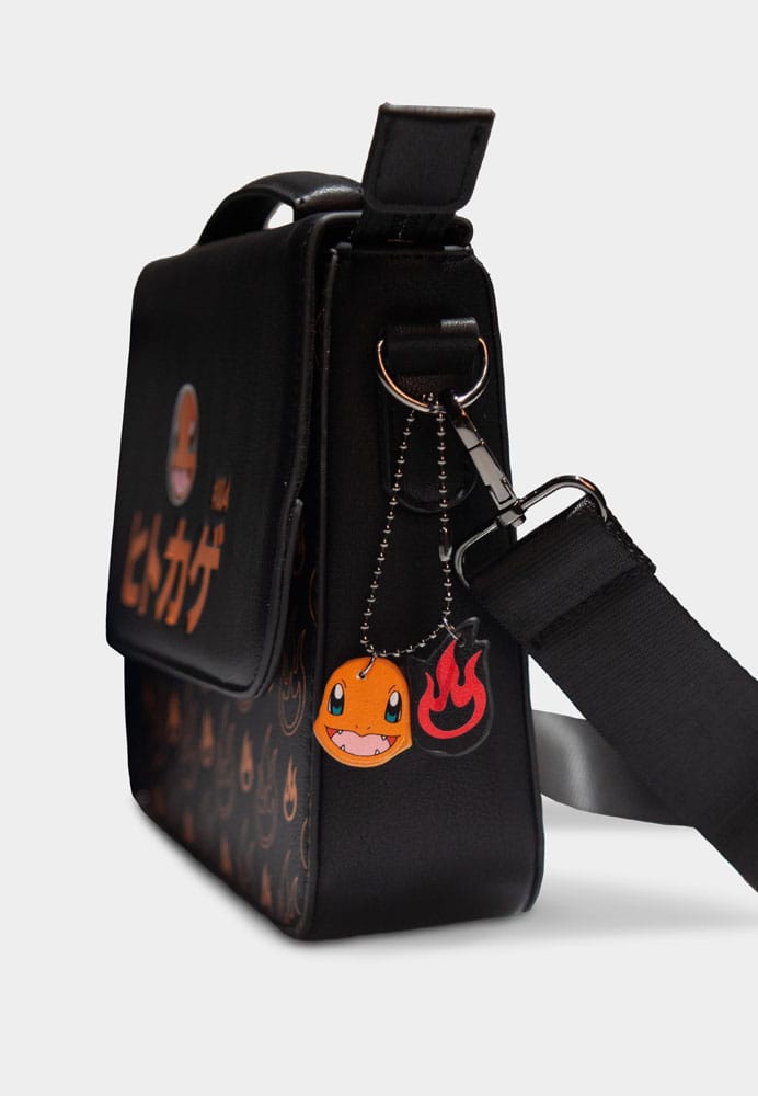 Pokemon sac à bandoulière en cuir PU portable Charmander