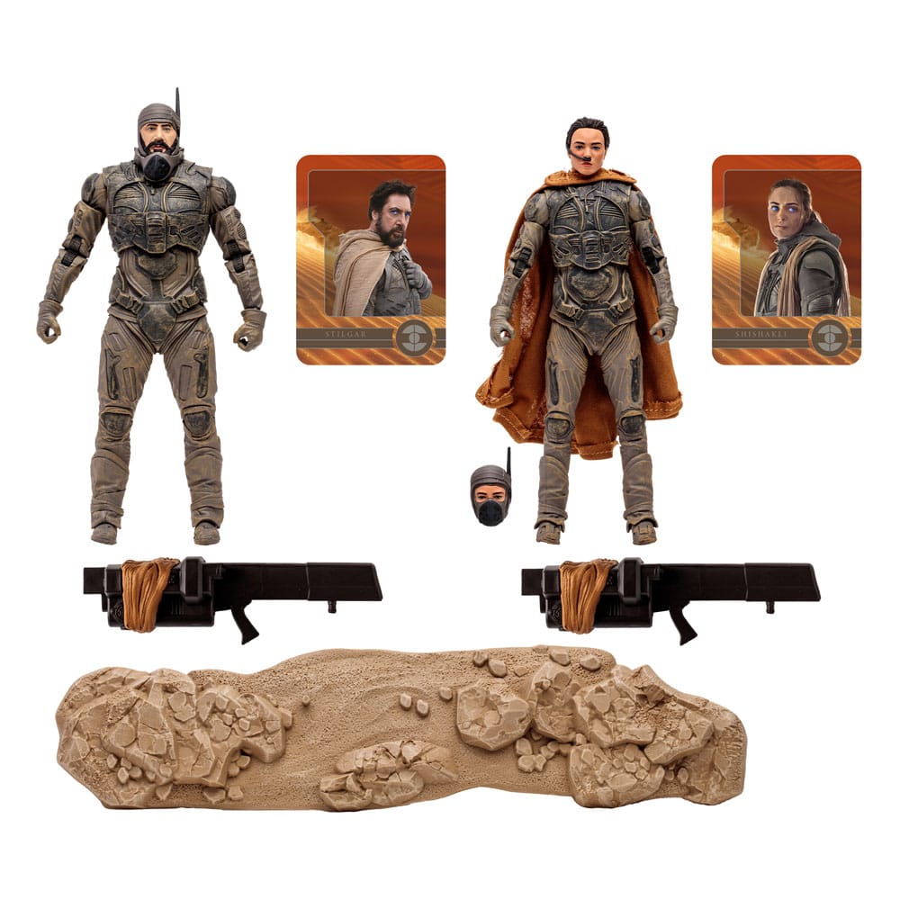 Dune, deuxième partie pack de 2 figurines Stilgar & Shishakli (Gold Label) 18 cm