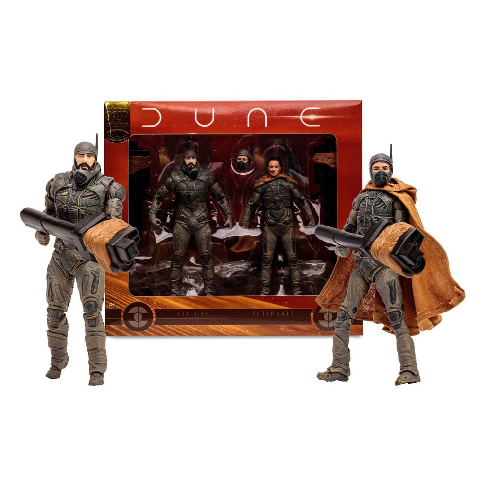Dune, deuxième partie pack de 2 figurines Stilgar & Shishakli (Gold Label) 18 cm