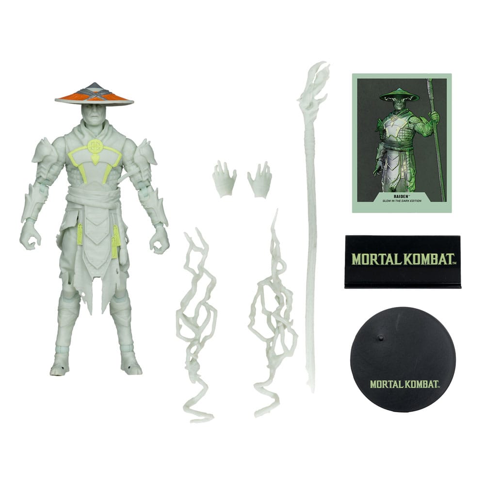 Mortal Kombat Glow in the Dark Edition figurine Raiden (Gold Label) 18 cm