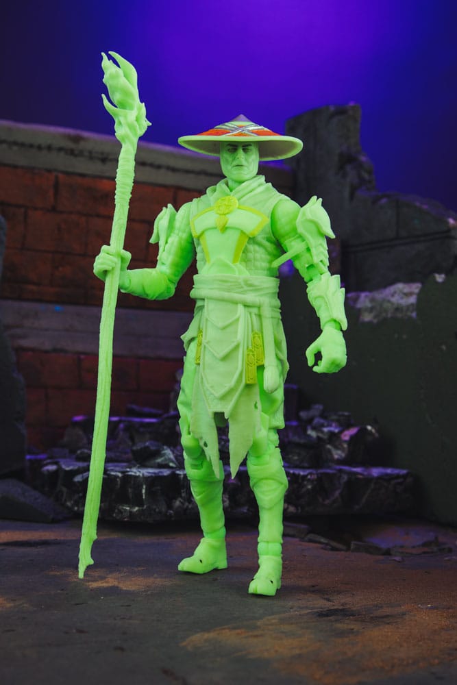 Mortal Kombat Glow in the Dark Edition figurine Raiden (Gold Label) 18 cm