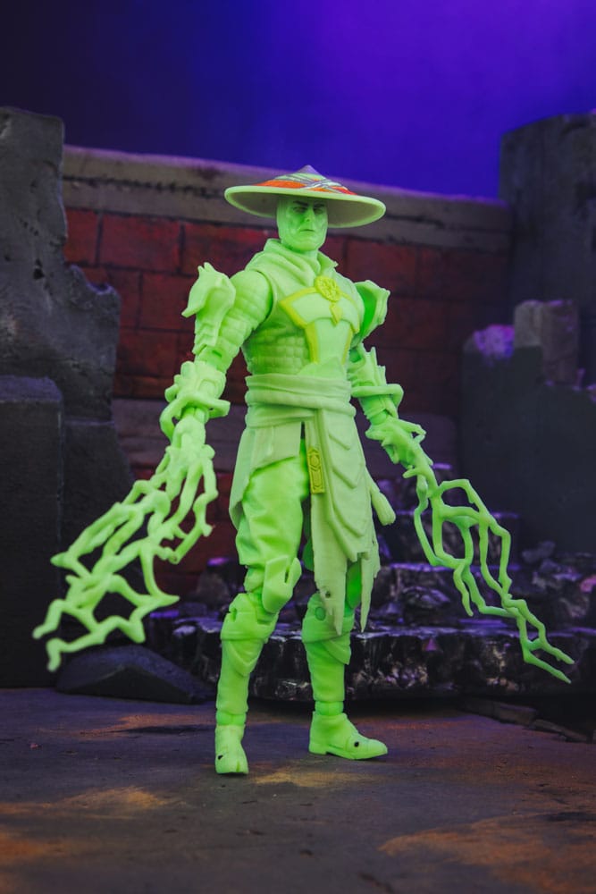 Mortal Kombat Glow in the Dark Edition figurine Raiden (Gold Label) 18 cm