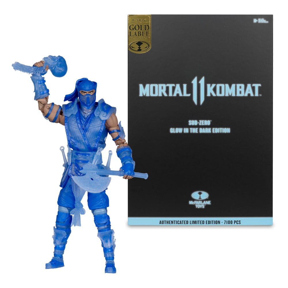 Mortal Kombat figurine Glow in the Dark Edition Sub-Zero (Gold Label) 18 cm