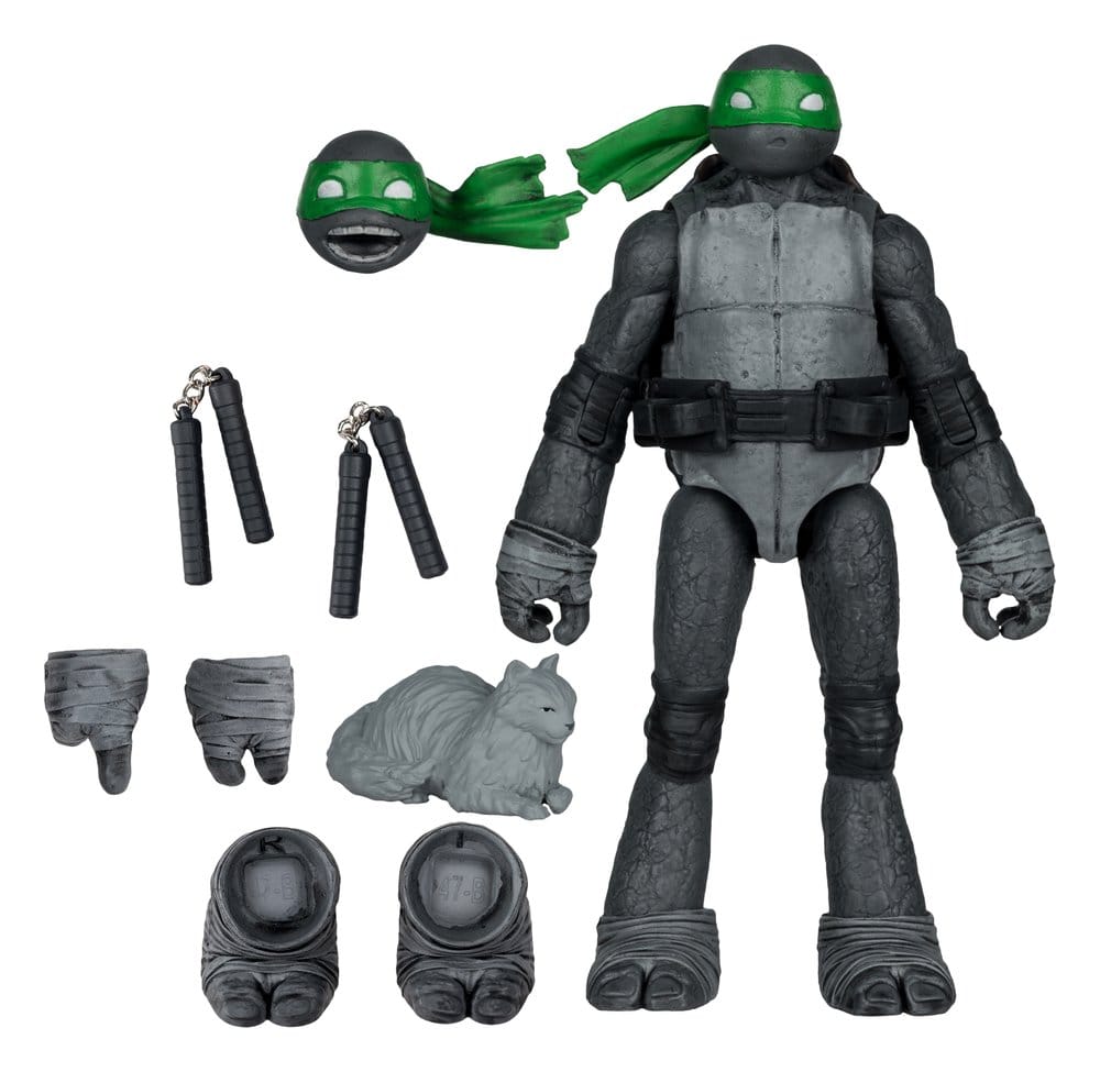 Tortues Ninja Page Punchers figurine Michelangelo (Black White & Green) (Red Platinum Edition) 13 cm