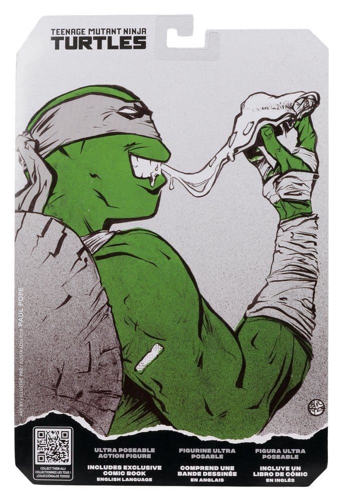 Tortues Ninja Page Punchers figurine Michelangelo (Black White & Green) (Red Platinum Edition) 13 cm
