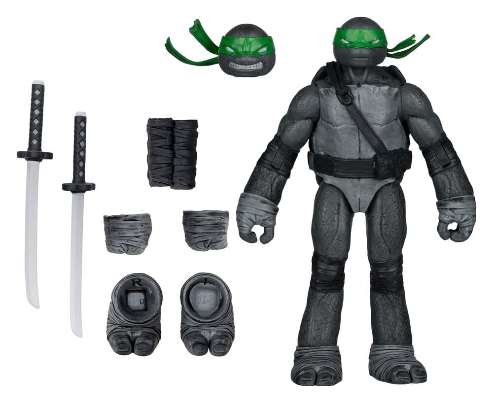 Tortues Ninja Page Punchers figurine Leonardo (Black White & Green) (Red Platinum Edition) 13 cm