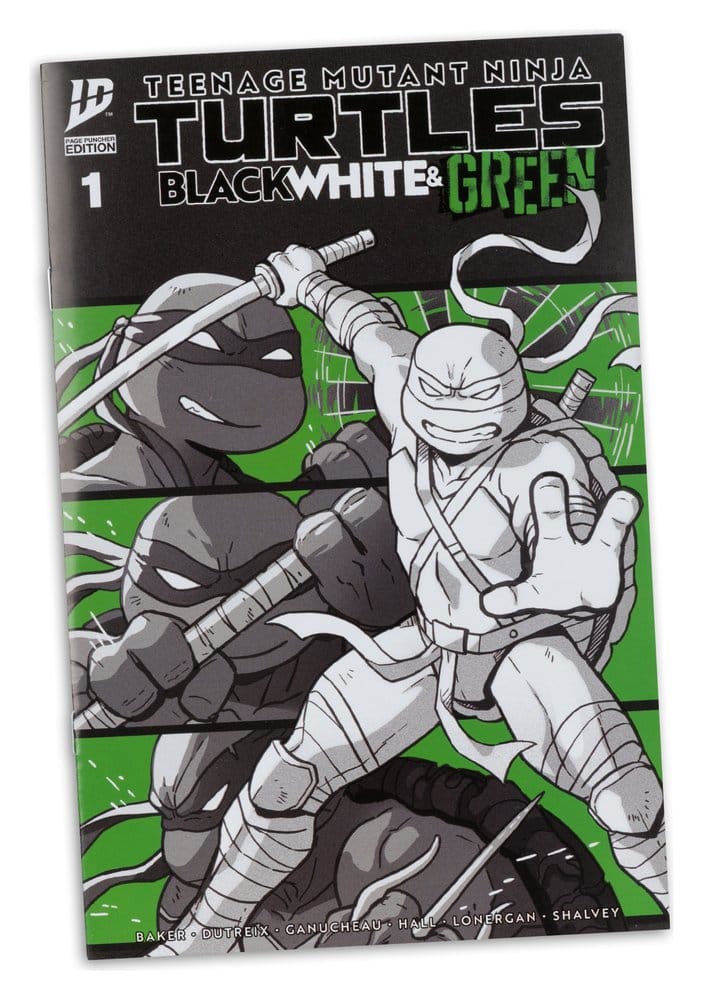 Tortues Ninja Page Punchers figurine Leonardo (Black White & Green) (Red Platinum Edition) 13 cm