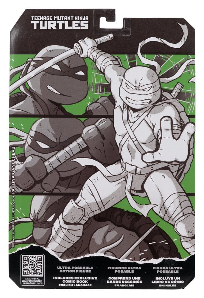 Tortues Ninja Page Punchers figurine Leonardo (Black White & Green) (Red Platinum Edition) 13 cm