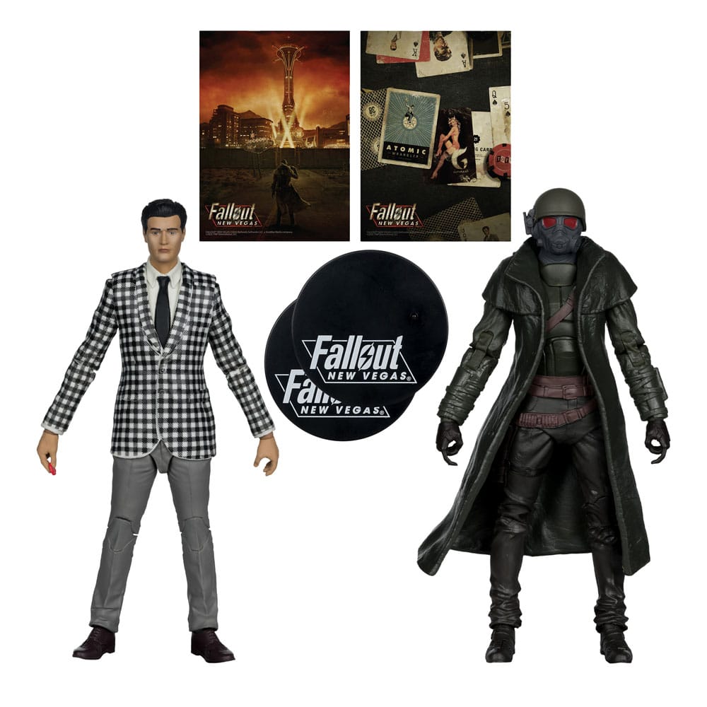 Fallout: New Vegas pack 2 statuettes Riot Ranger Armor & Benny Survivor 18 cm