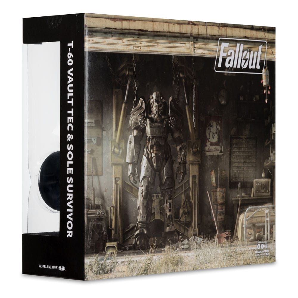 Fallout 4 pack 2 statuettes T-60 Vault Tec & Sole Survivor 18 cm