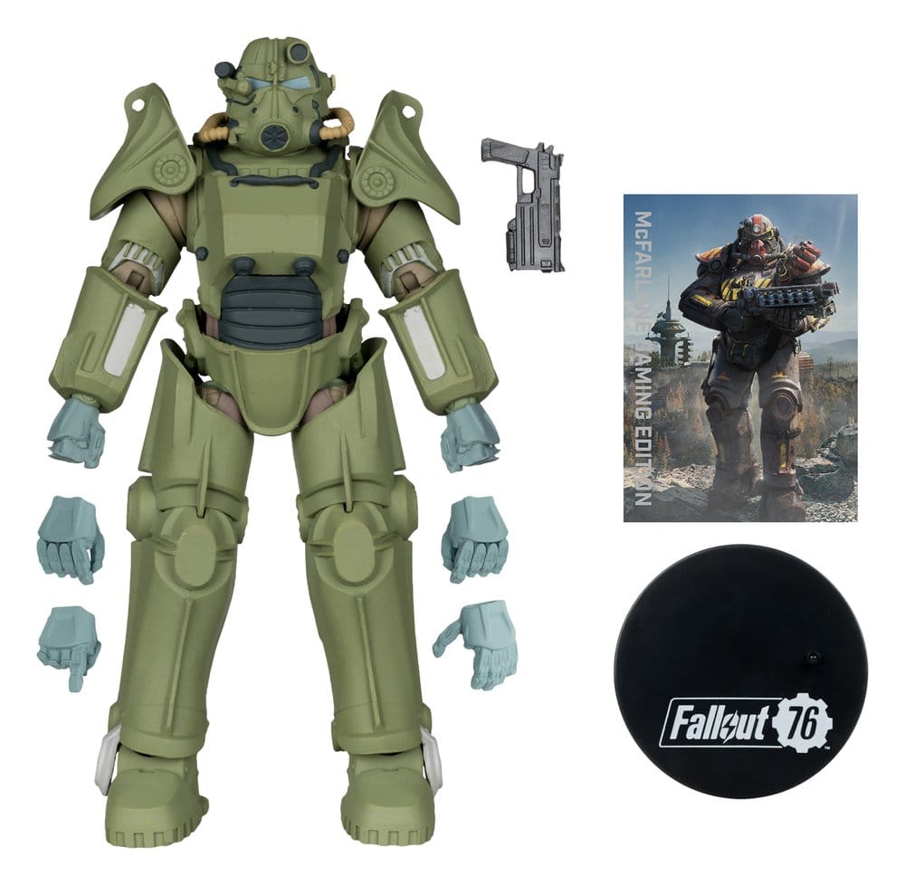 Fallout 76 Gaming Edition figurine T-45 Military Armor (Red Platinum Edition) 20 cm