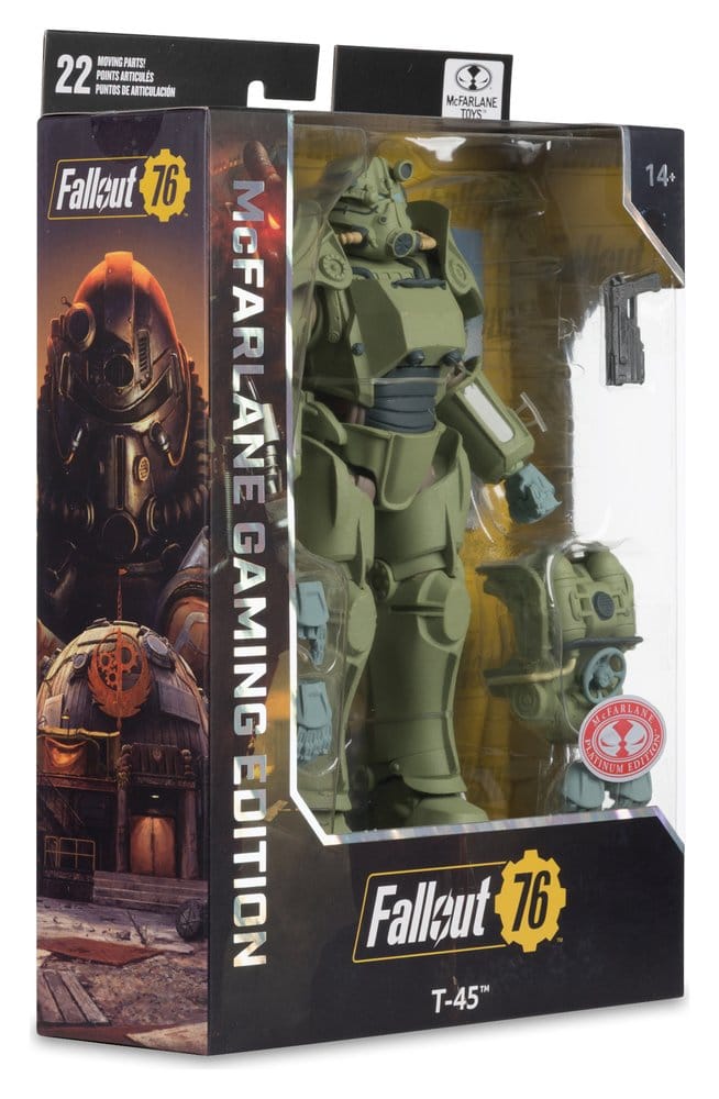 Fallout 76 Gaming Edition figurine T-45 Military Armor (Red Platinum Edition) 20 cm