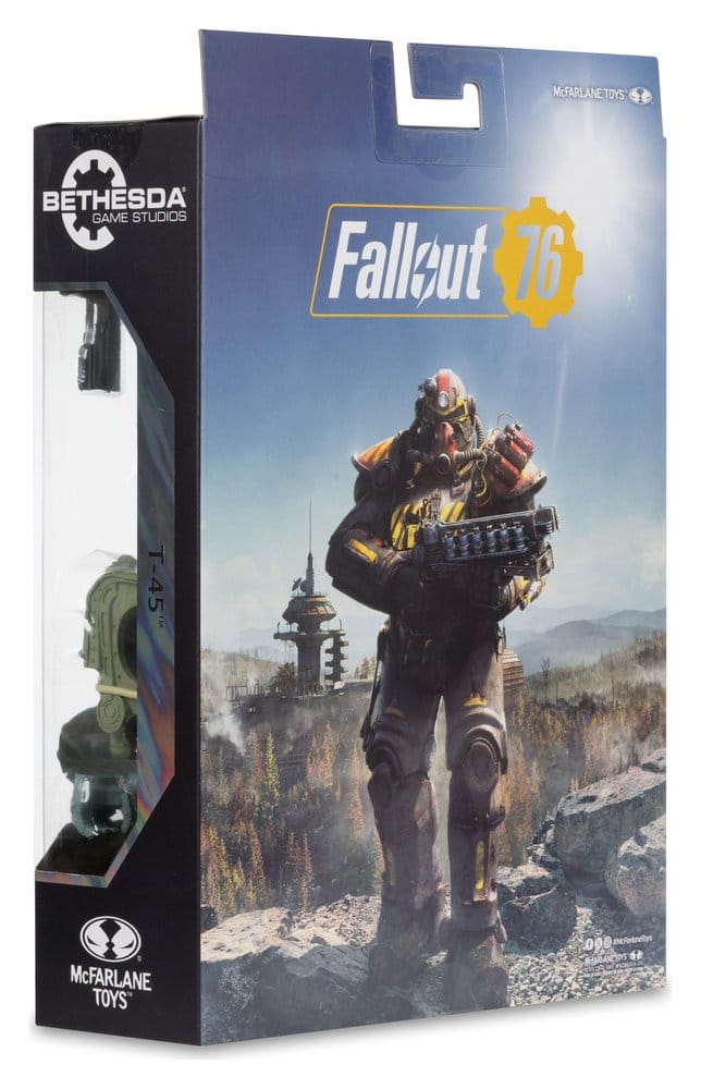 Fallout 76 Gaming Edition figurine T-45 Military Armor (Red Platinum Edition) 20 cm