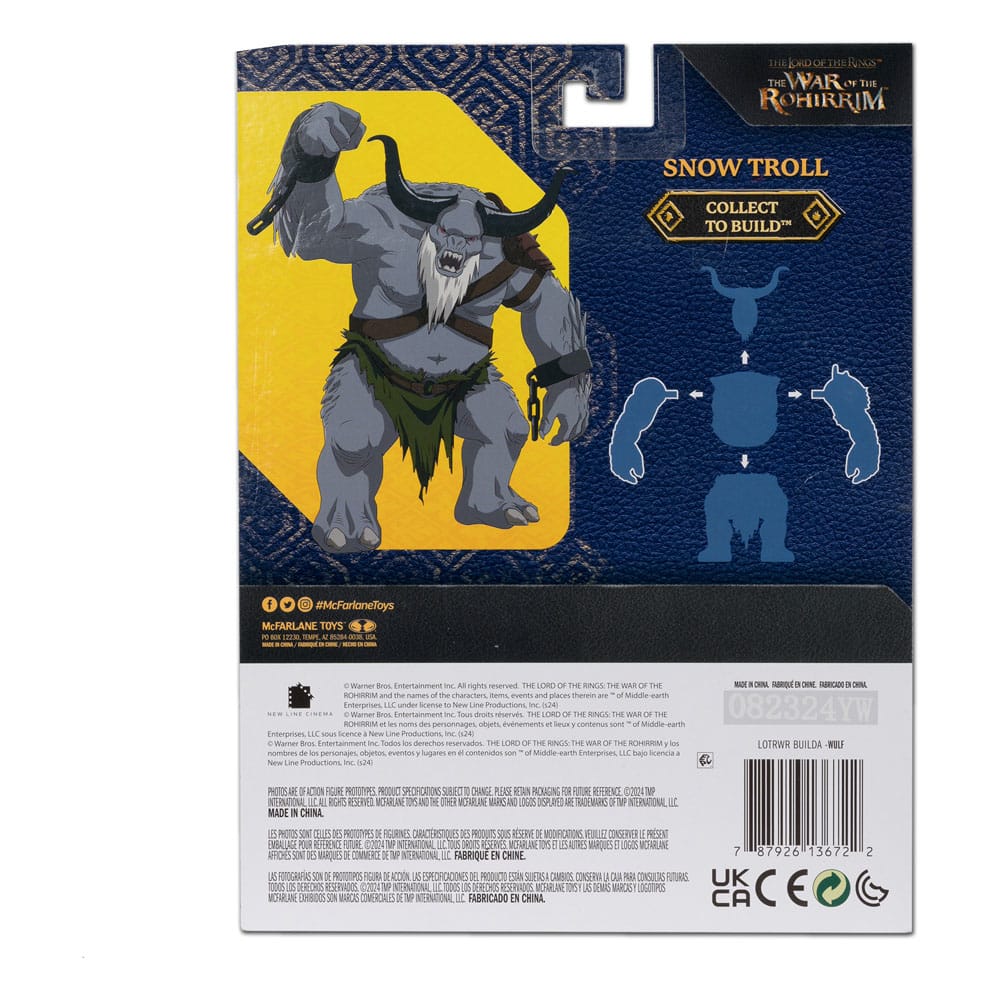 Le Seigneur des Anneaux : La Guerre des Rohirrim assortiment figurines Build-A (BAF: Snow Troll) 10 cm (4)