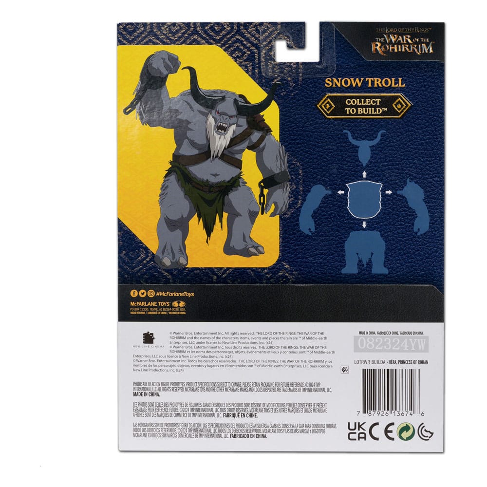 Le Seigneur des Anneaux : La Guerre des Rohirrim assortiment figurines Build-A (BAF: Snow Troll) 10 cm (4)
