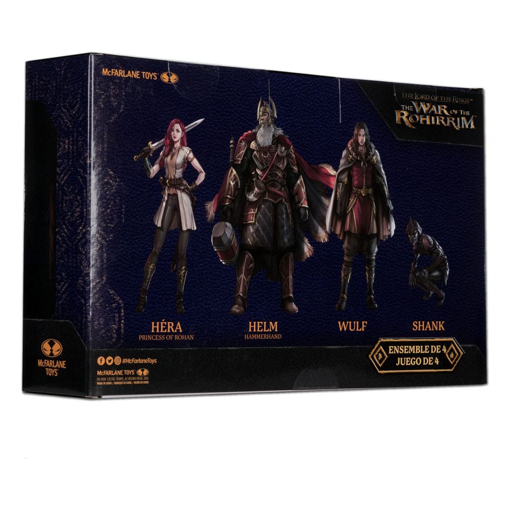 Le Seigneur des Anneaux : La Guerre des Rohirrim pack de 4 figurines 10 cm