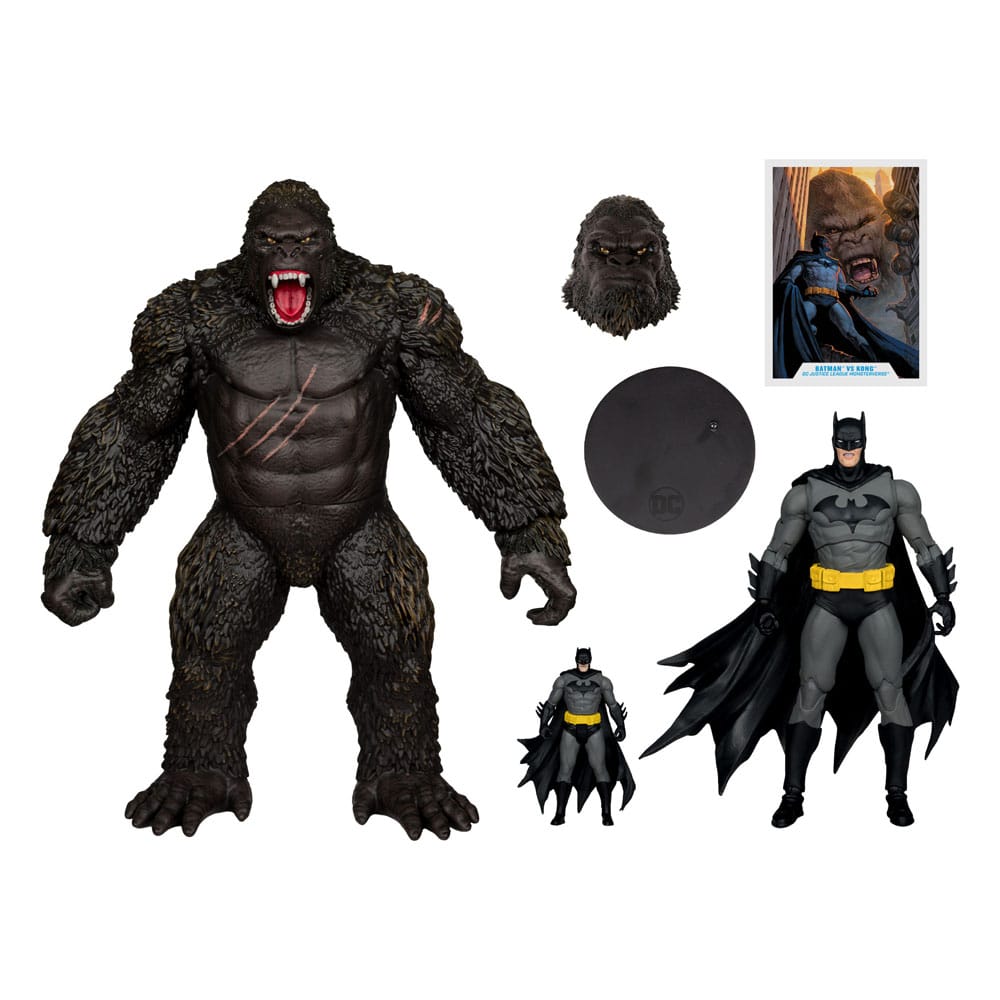 DC Justice League Monsterverse DC Multiverse pack de 2 figurines Batman & Kong 29 cm