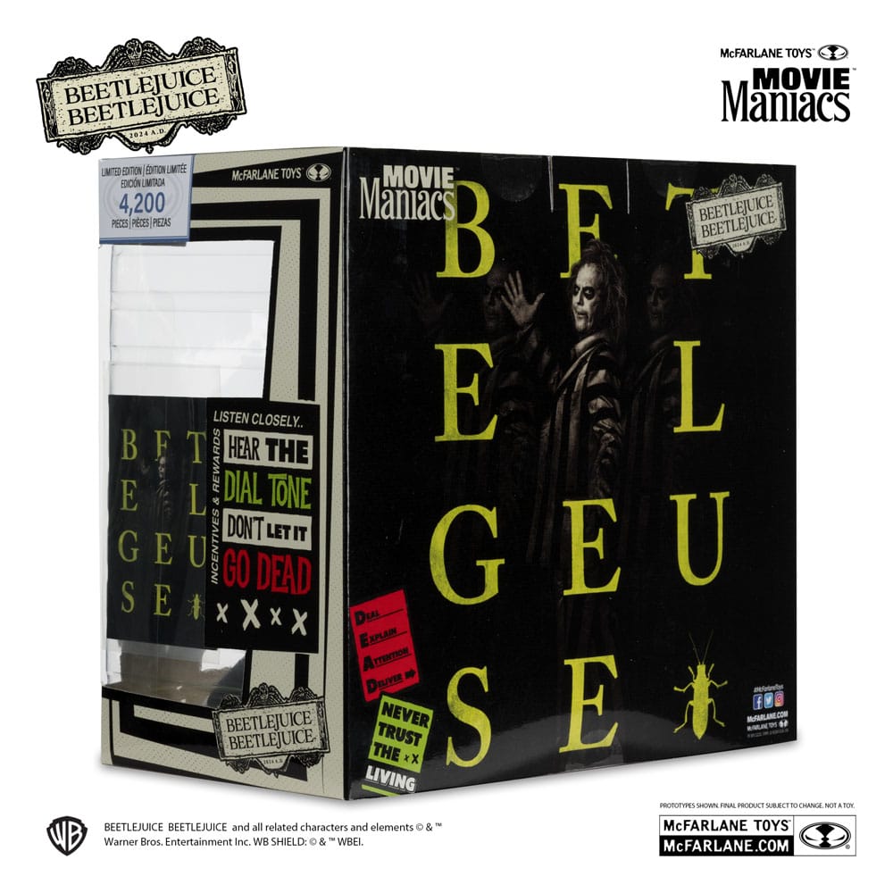 Beetlejuice Beetlejuice pack 4 statuettes PVC Movie Maniacs 15 cm