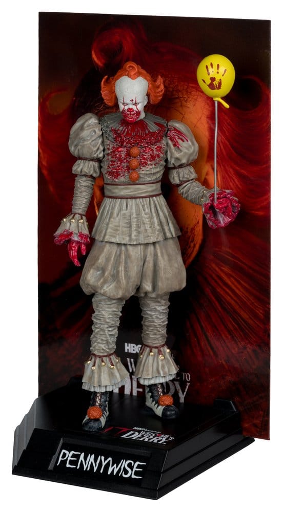 Ça Welcome to Derry Movie Maniacs figurine Pennywise (Bloody) 16 cm