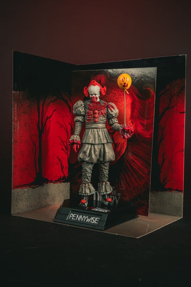 Ça Welcome to Derry Movie Maniacs figurine Pennywise (Bloody) 16 cm