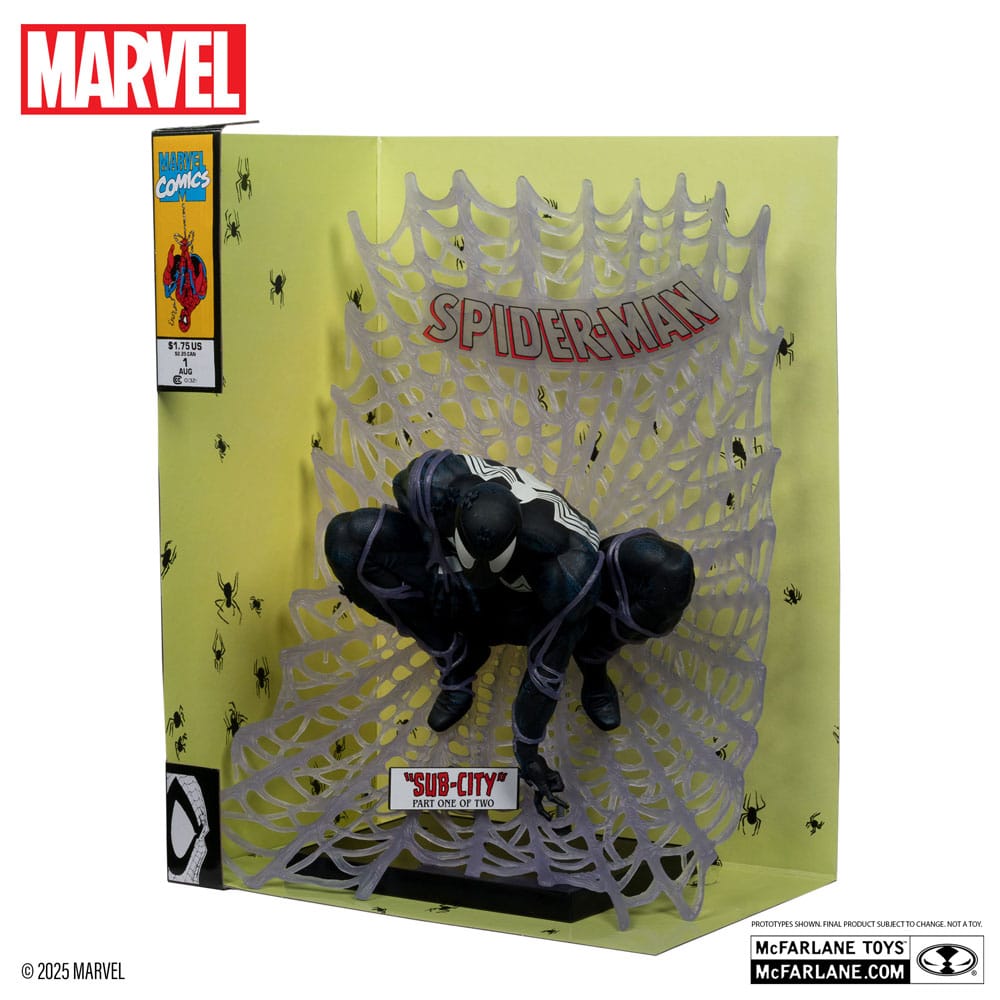 Marvel Collection statuette PVC 1/6 Spider-Man (Spider-Man #1)(Black Suit)(Chase) 15 cm