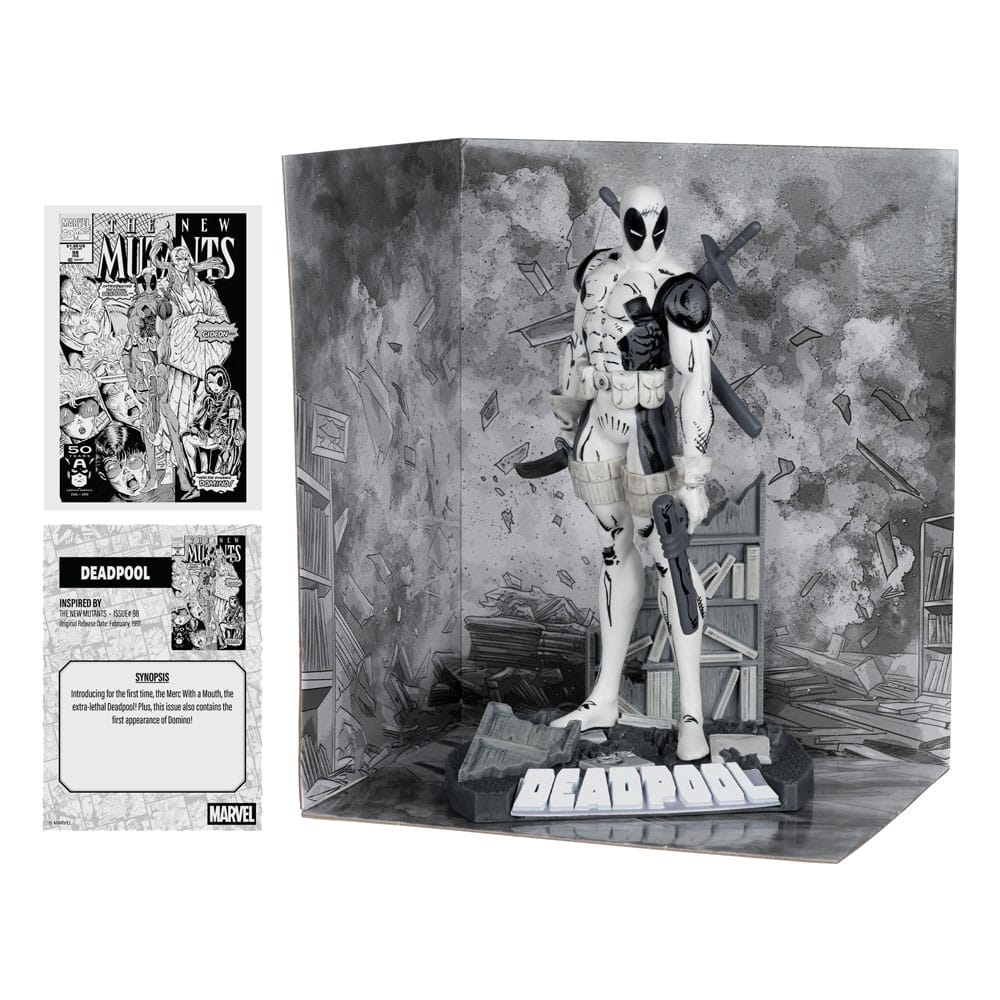 Marvel Collection statuette PVC 1/10 Deadpool (The New Mutants #98) (Line Art) (Gold Label) 17 cm