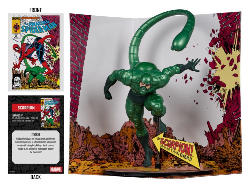 Marvel statuette PVC !/10 Scorpion (Metallic) (The Amazing Spider-Man #318) (Gold Label) 18 cm