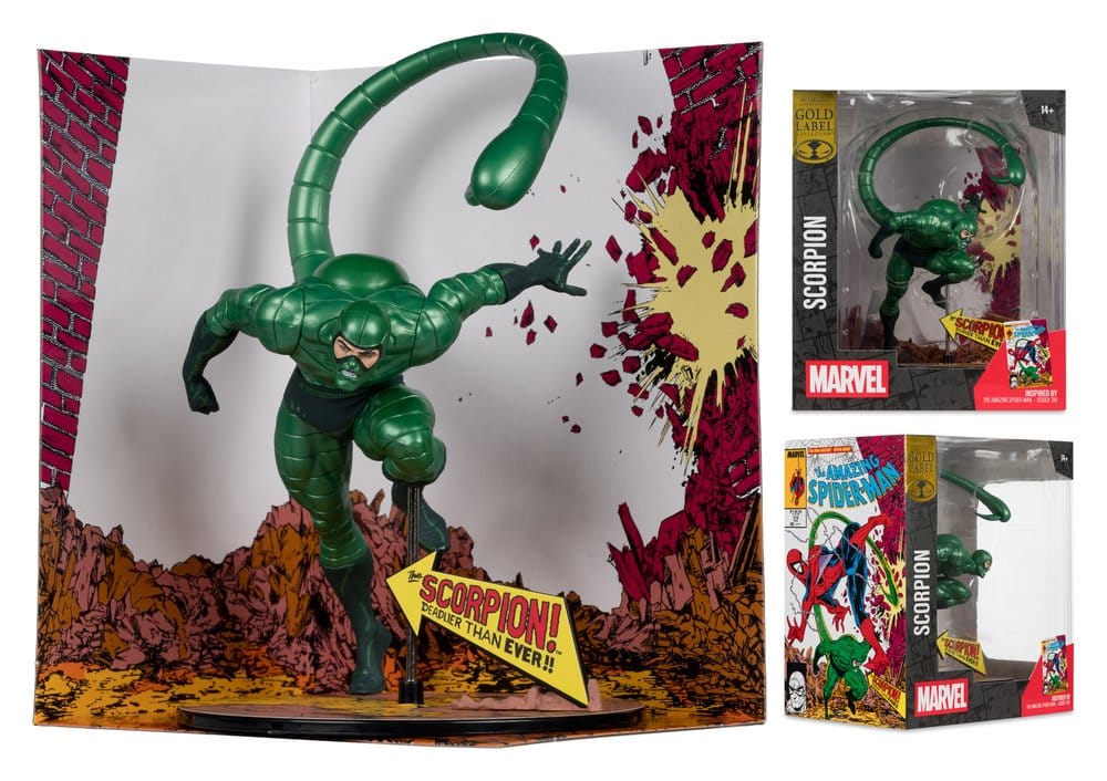 Marvel statuette PVC !/10 Scorpion (Metallic) (The Amazing Spider-Man #318) (Gold Label) 18 cm