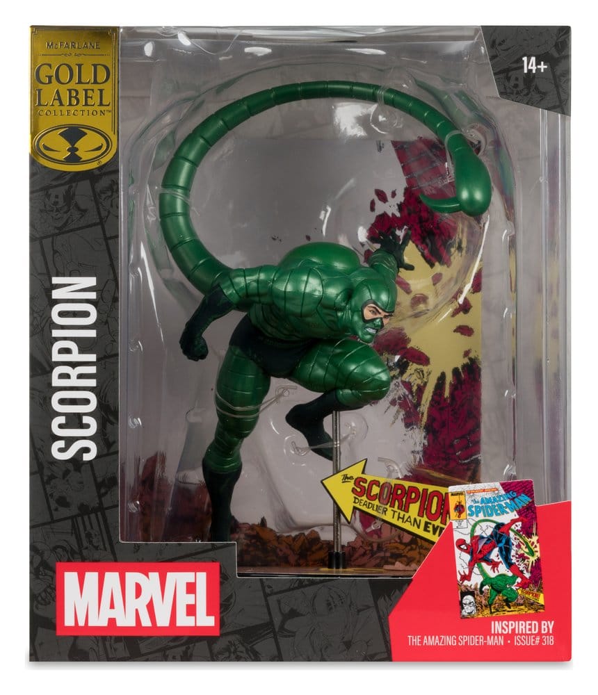 Marvel statuette PVC !/10 Scorpion (Metallic) (The Amazing Spider-Man #318) (Gold Label) 18 cm