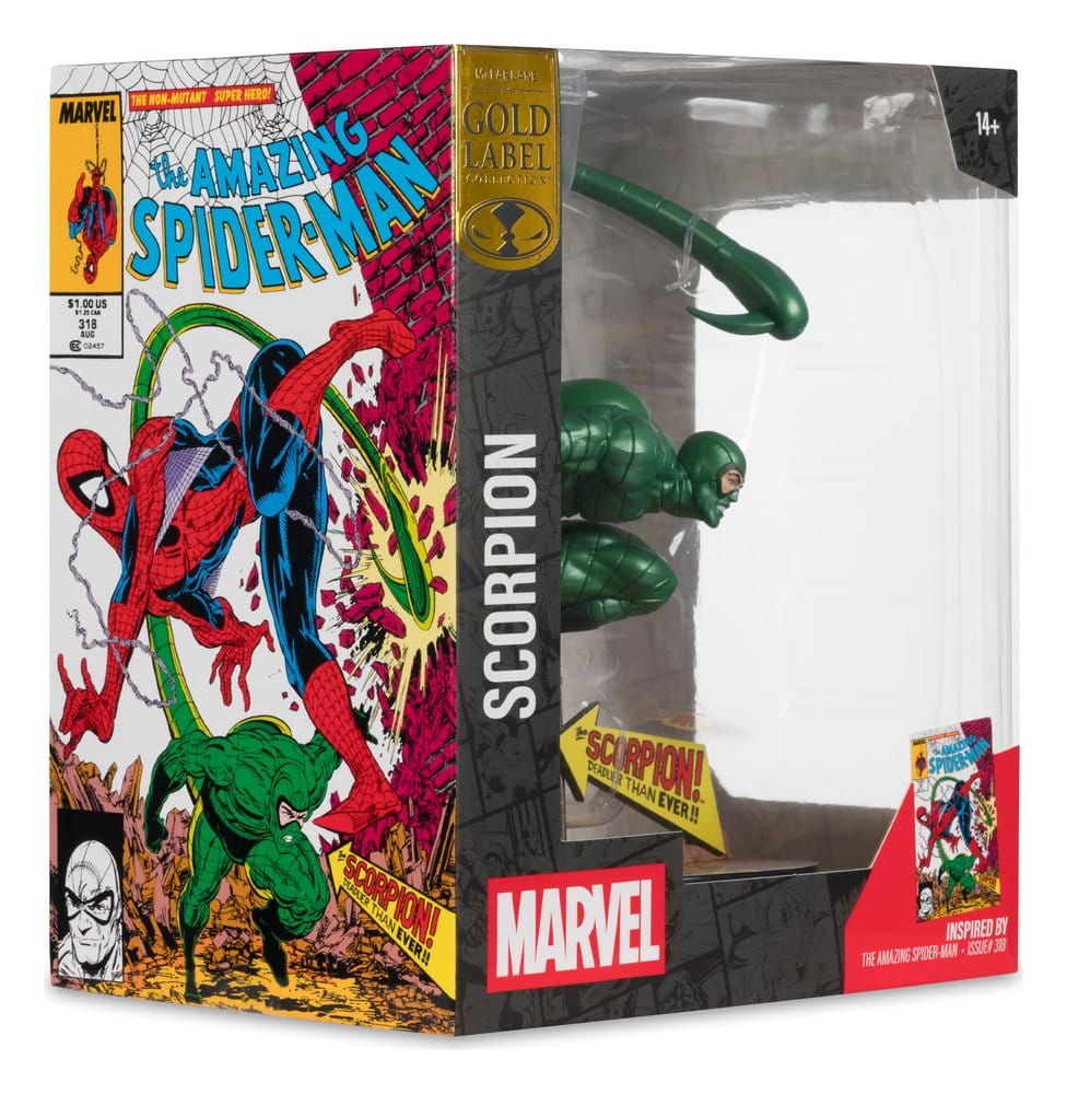 Marvel statuette PVC !/10 Scorpion (Metallic) (The Amazing Spider-Man #318) (Gold Label) 18 cm