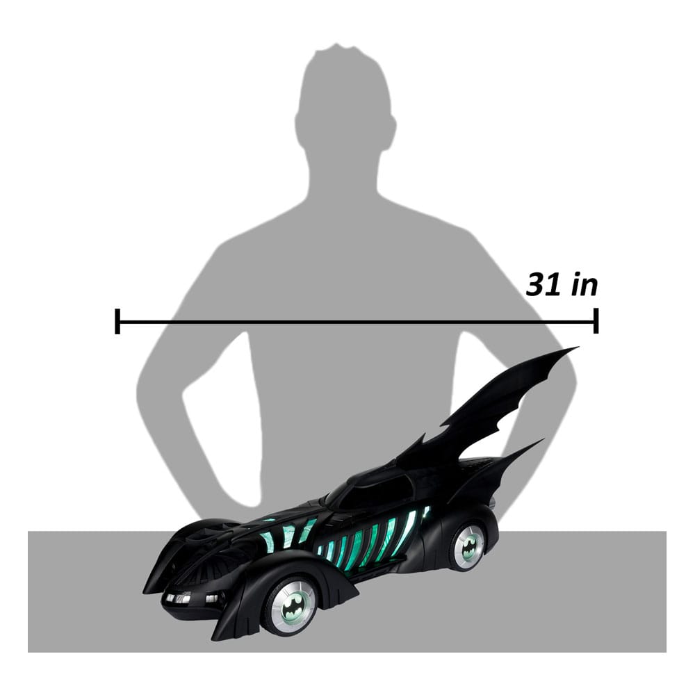 Batman Forever DC Multiverse figurine avec véhicule Alfred Pennyworth & Batmobile (Gold Label) 79 cm