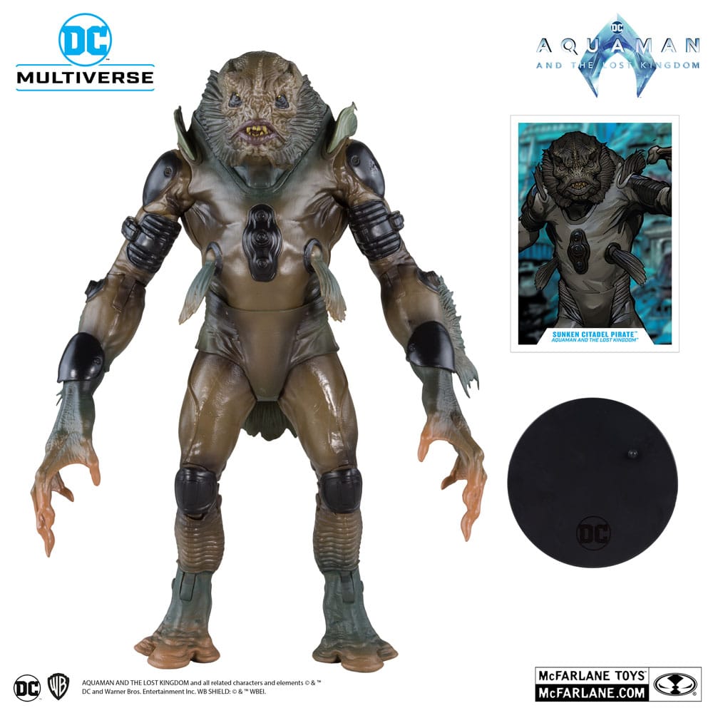 Aquaman et le Royaume perdu figurine Megafig DC Multiverse Sunken Citadel Pirate 30 cm