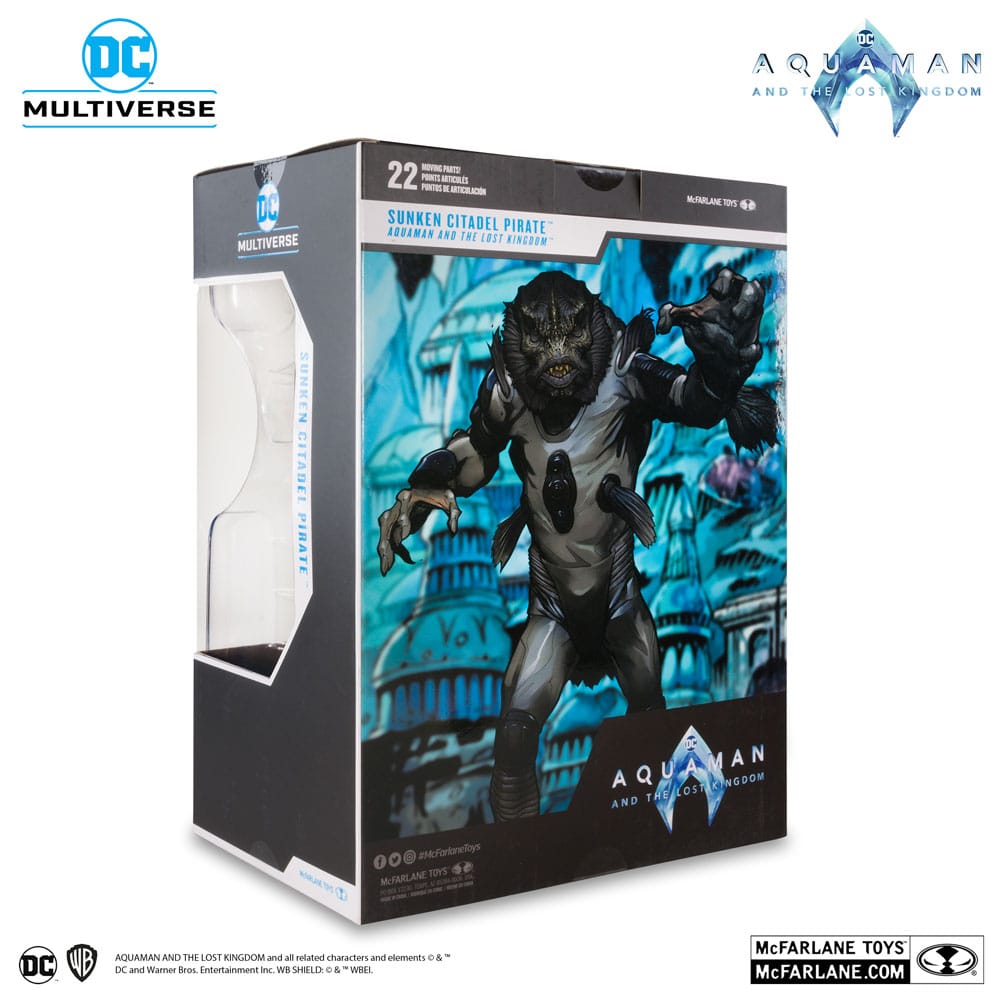 Aquaman et le Royaume perdu figurine Megafig DC Multiverse Sunken Citadel Pirate 30 cm