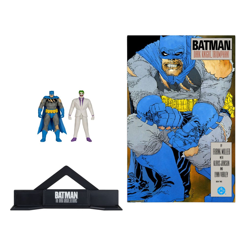 DC Direct Page Punchers pack 2 figurines Batman & The Joker (Batman: The Dark Knight Returns) 8 cm
