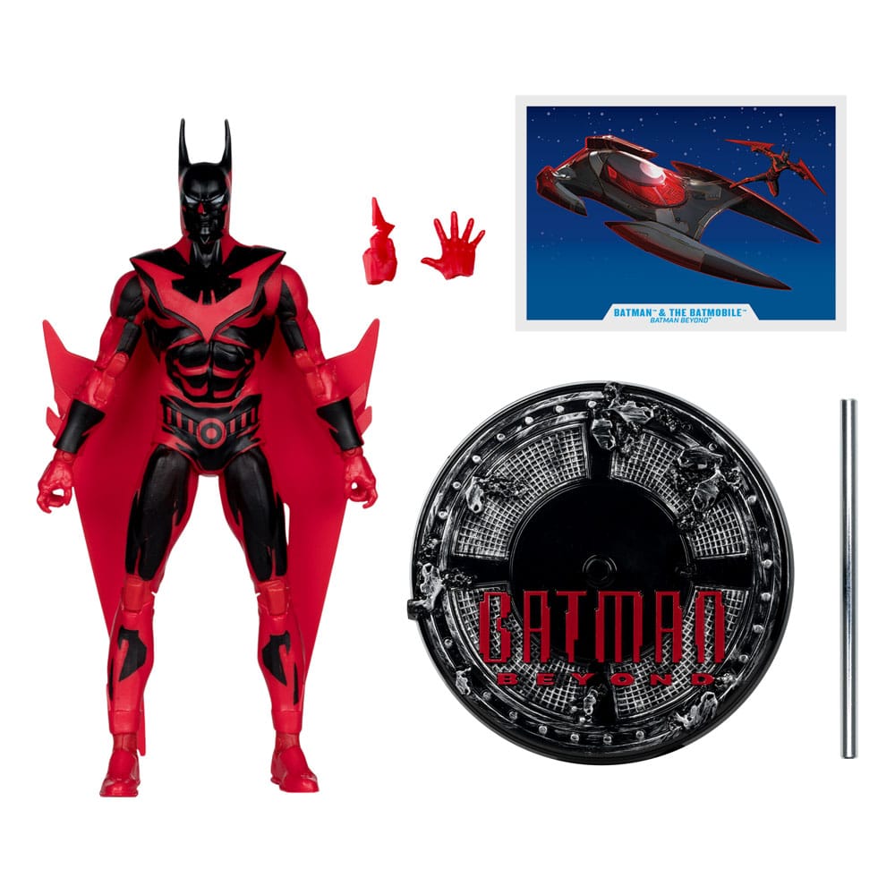 Batman Beyond DC Multiverse figurine avec véhicule Batman & The Batmobile (Gold Label) 53 cm