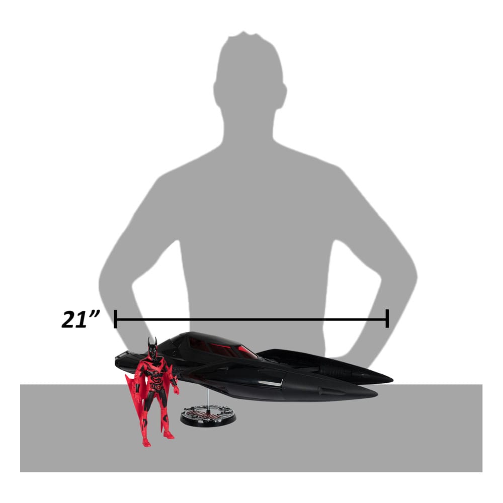 Batman Beyond DC Multiverse figurine avec véhicule Batman & The Batmobile (Gold Label) 53 cm