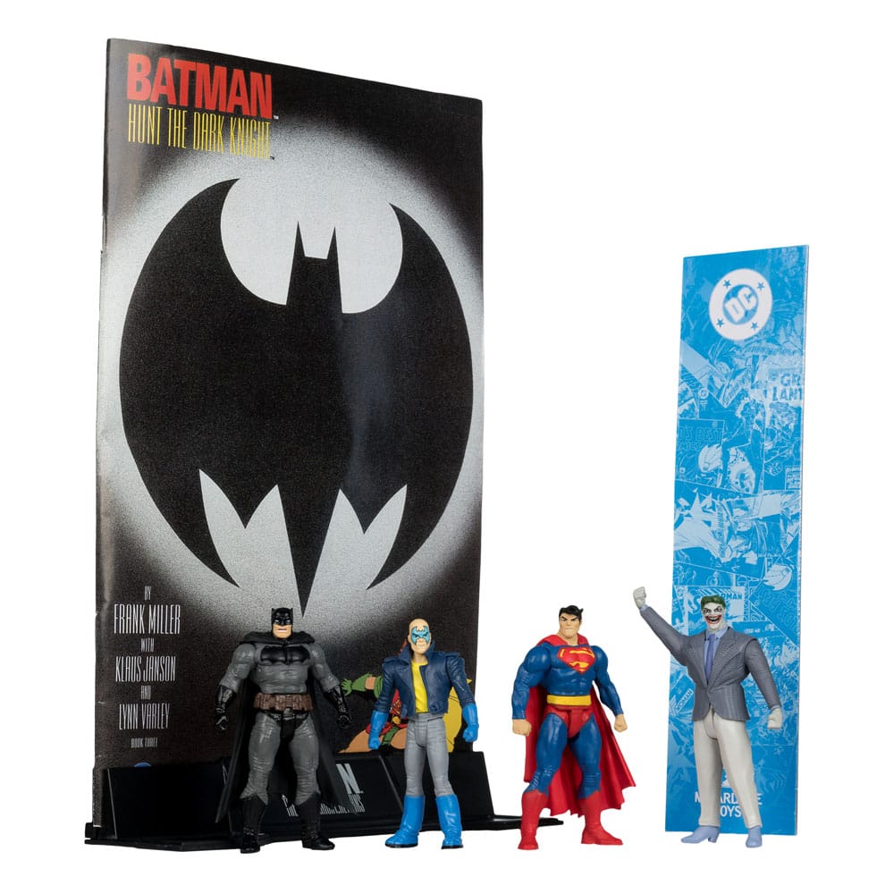 DC Direct Page Punchers pack 4 figurines Batman & Son of Batman & Superman & Joker 7 cm