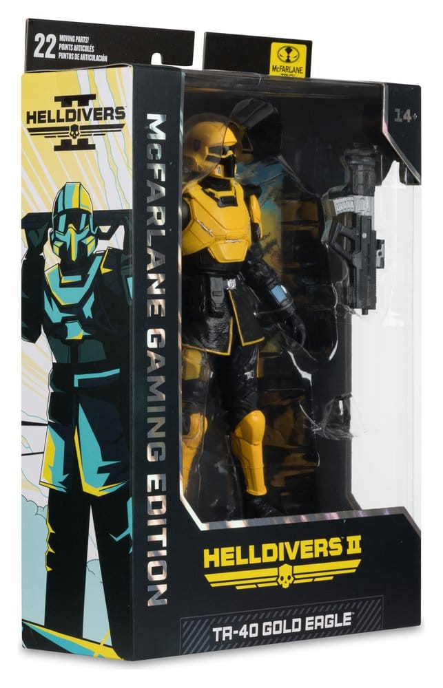 Helldivers II McFarlane Gaming Edition figurine T4-40 Gold Eagle 18 cm