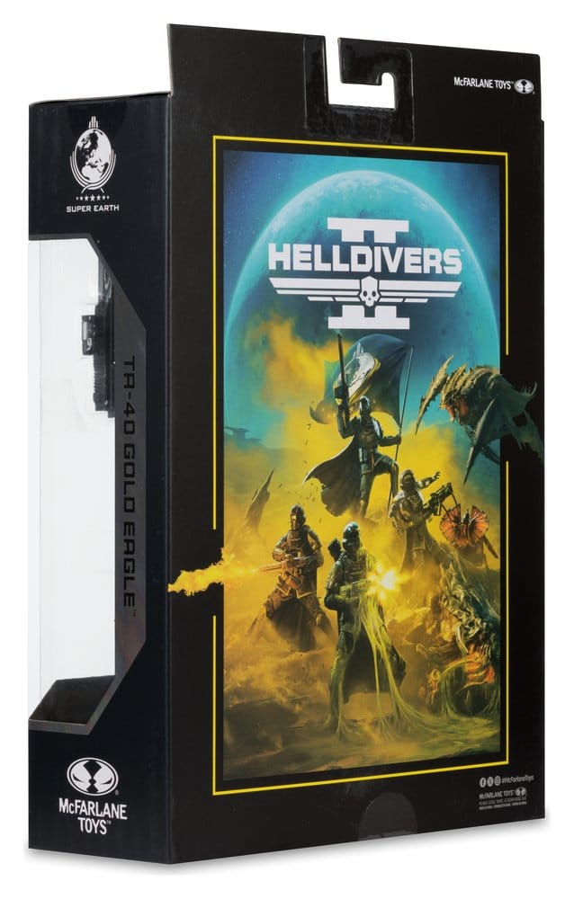 Helldivers II McFarlane Gaming Edition figurine T4-40 Gold Eagle 18 cm