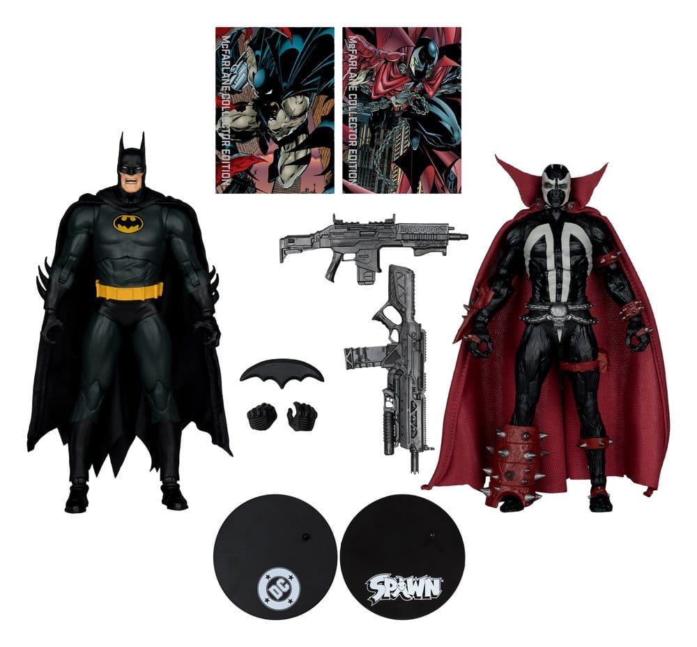 DC Multiverse McFarlane Collector Edition pack de 2 figurines Batman & Spawn (Gold Label) 18 cm