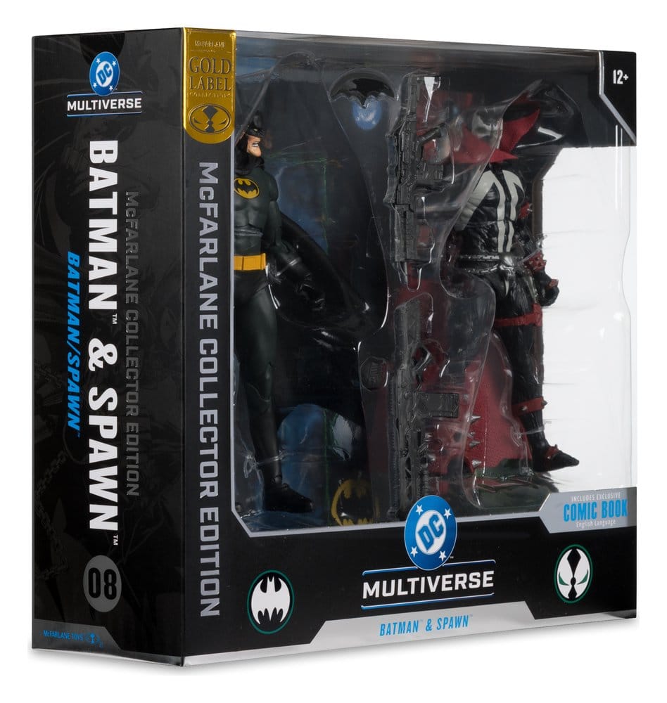 DC Multiverse McFarlane Collector Edition pack de 2 figurines Batman & Spawn (Gold Label) 18 cm