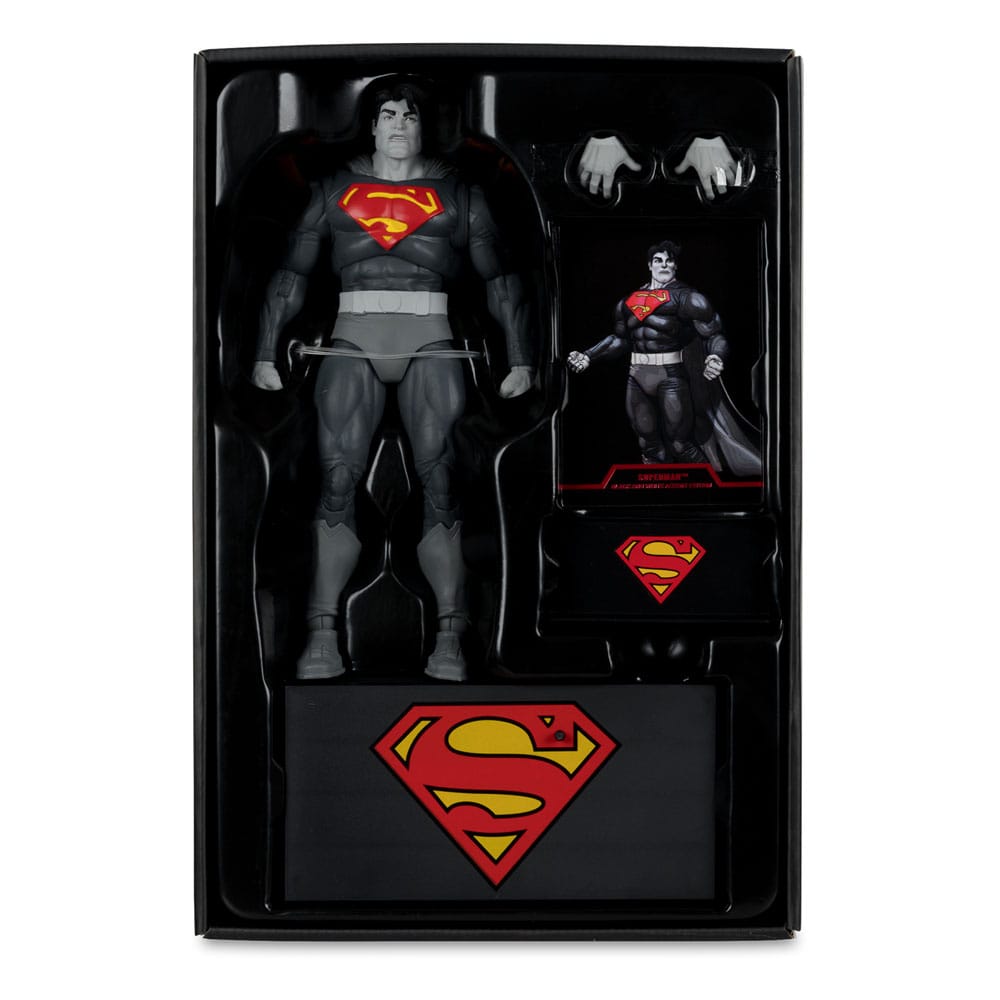 DC Multiverse figurine Superman (The Dark Knight Returns) (Black & White Accent Edition) (Gold Label) 18 cm