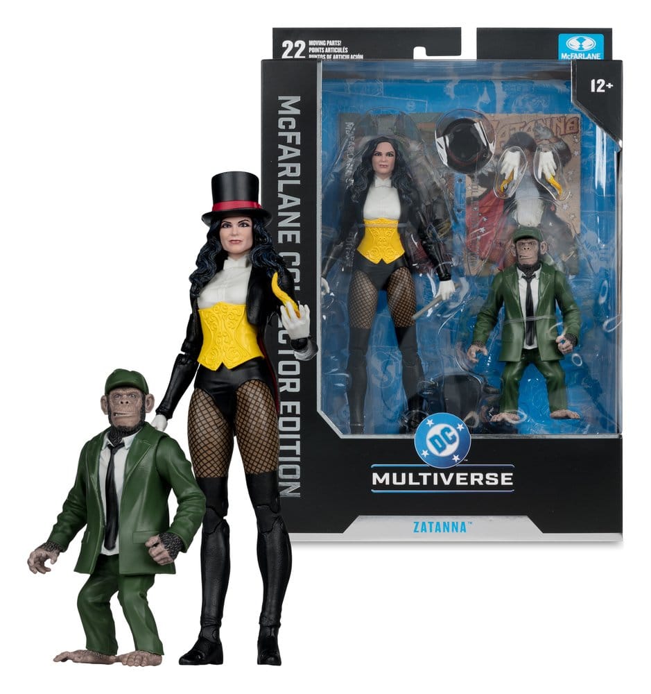 DC Multiverse McFarlane figurine Zatanna with Detective Chimp Collector Edition #53 18 cm