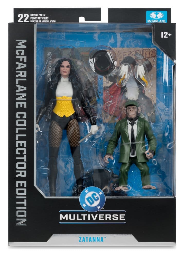 DC Multiverse McFarlane figurine Zatanna with Detective Chimp Collector Edition #53 18 cm