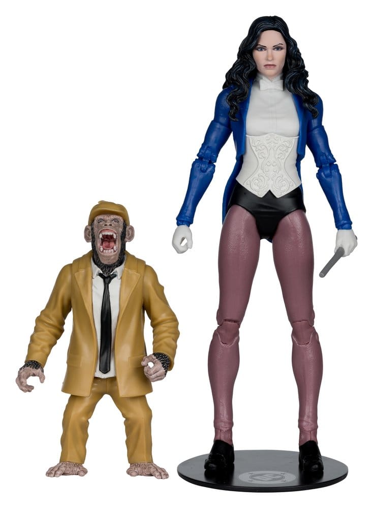 DC Multiverse McFarlane figurine Zatanna with Detective Chimp Collector Edition #53 18 cm