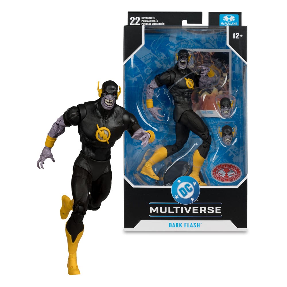 DC Comics DC Multiverse figurine Dark Flash (Dark Mulitverse) (Red Platinum Edition) 18 cm